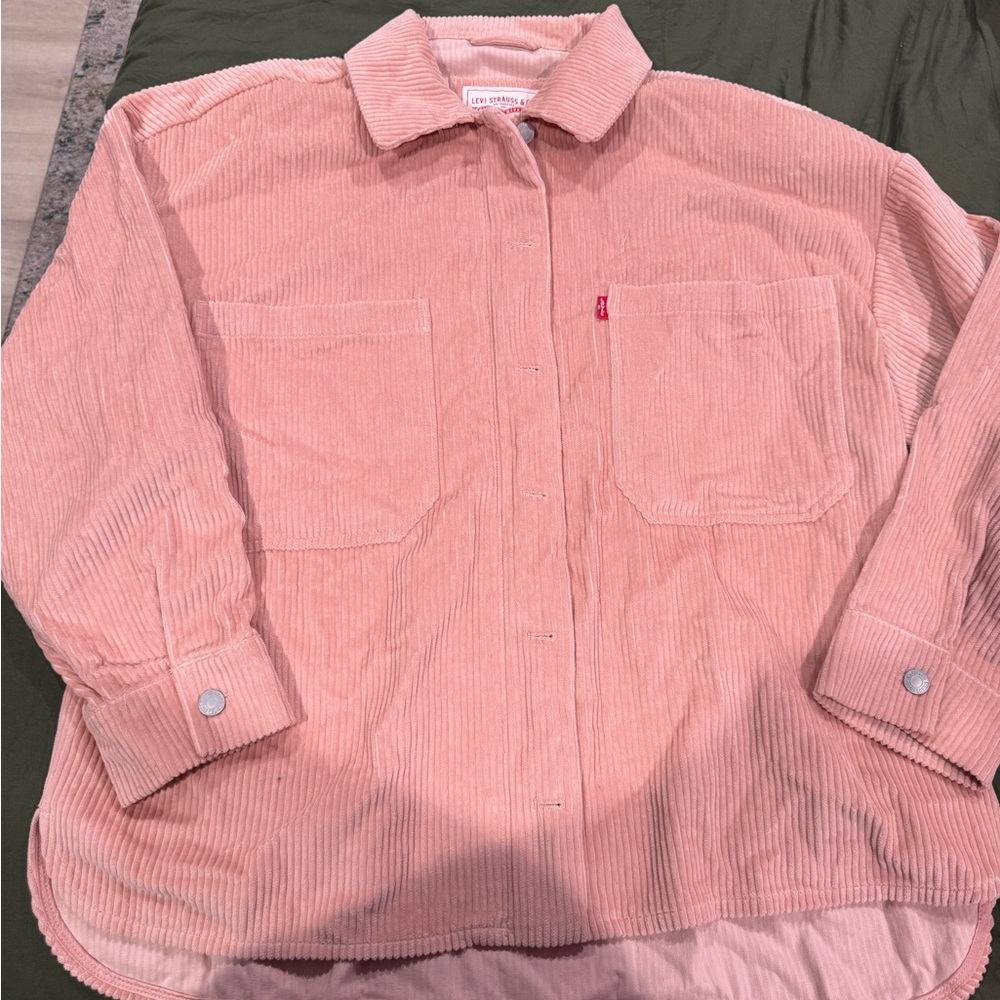 Levi's Dusty Pink Corduroy Button-Down Overshirt